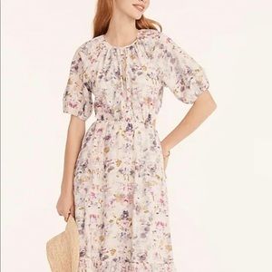 Flora Obscura X J.Crew Side Cutout Dress in Kaleidoscope Floral